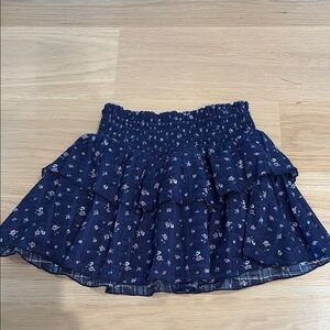 Katie J NYC Floral Navy Blue Skirt girls large